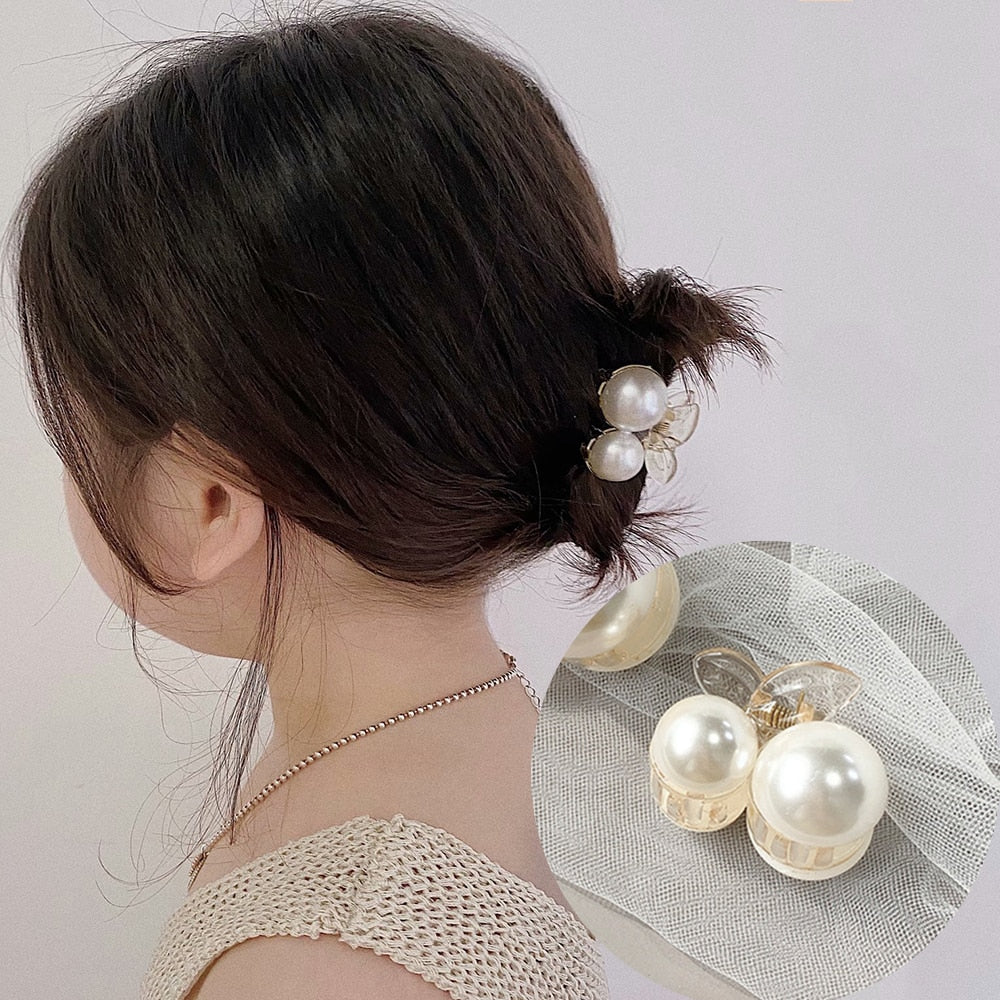 Big Acrylic Pearls / Hair Claw Clips for Women