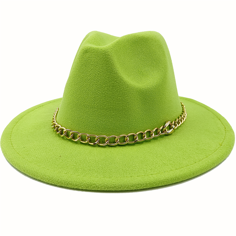 Unisex Fedora Hats w/Chains or Painted