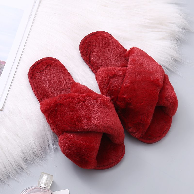 Warm Fluffy Slippers for Women