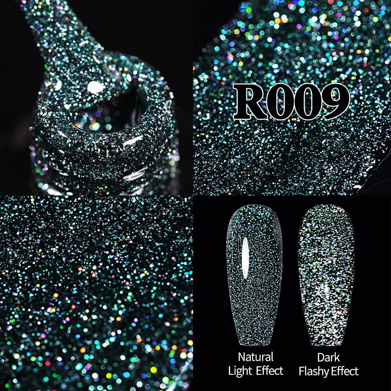 Sparkling / Reflective Glitter / Semi-Permanent Gel Nail Art Need Base