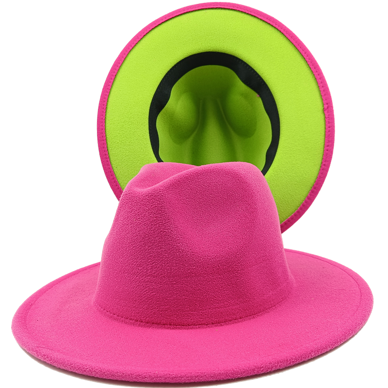 Unisex 2-color Fedora Hats