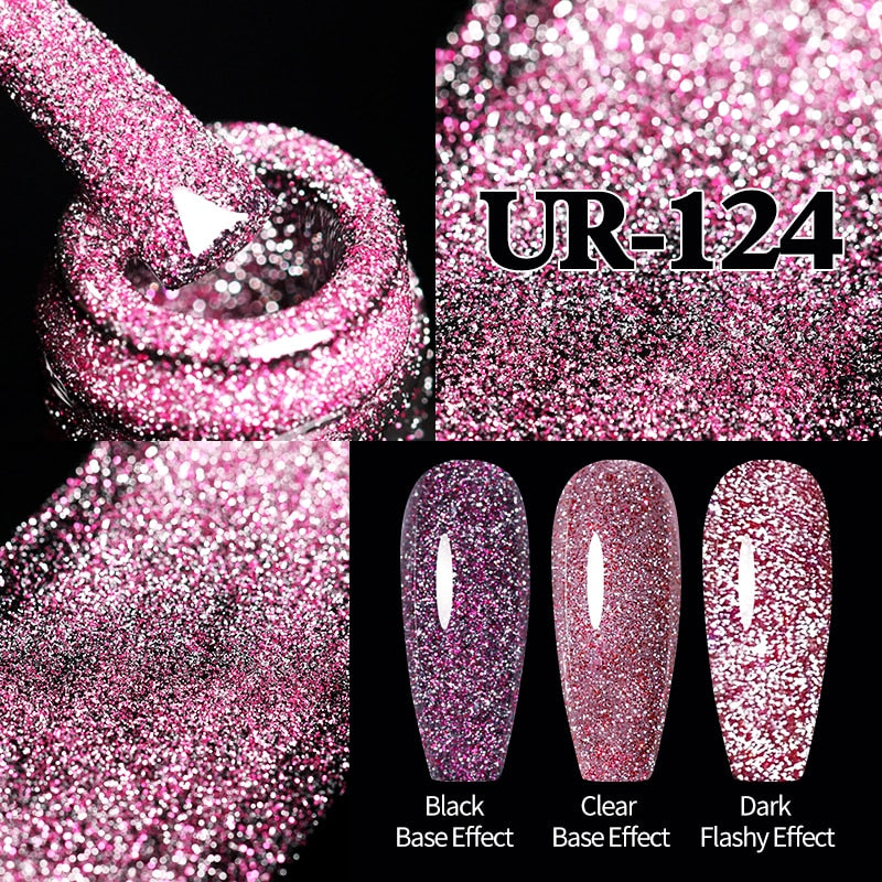 Sparkling / Reflective Glitter / Semi-Permanent Gel Nail Art Need Base