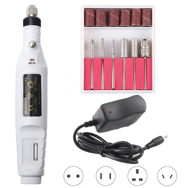 Professional Electric Manicure / Pedicure Drill Set with bits
